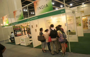 Vedantika herbals stall at Indian Pavilion at Hongkong International Expo, Hongkong